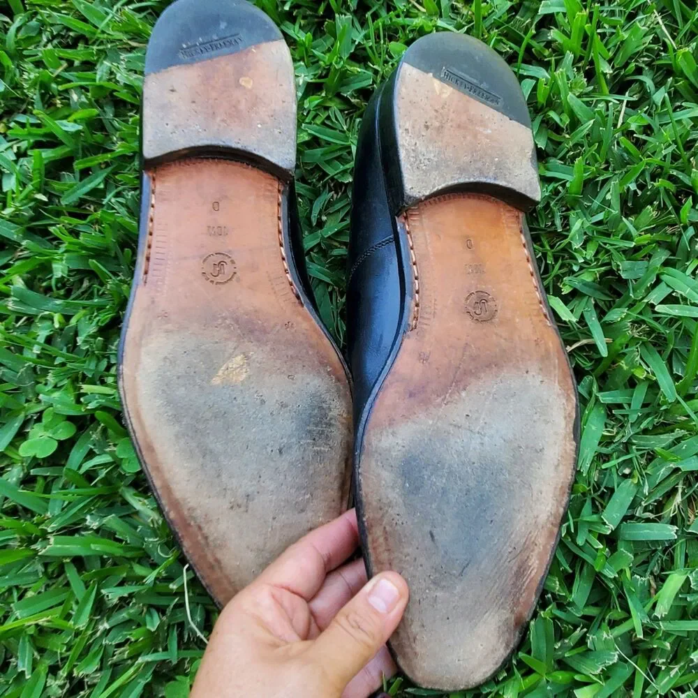 Hickey Freeman Oxford Leather Shoes Size 10.5Dl